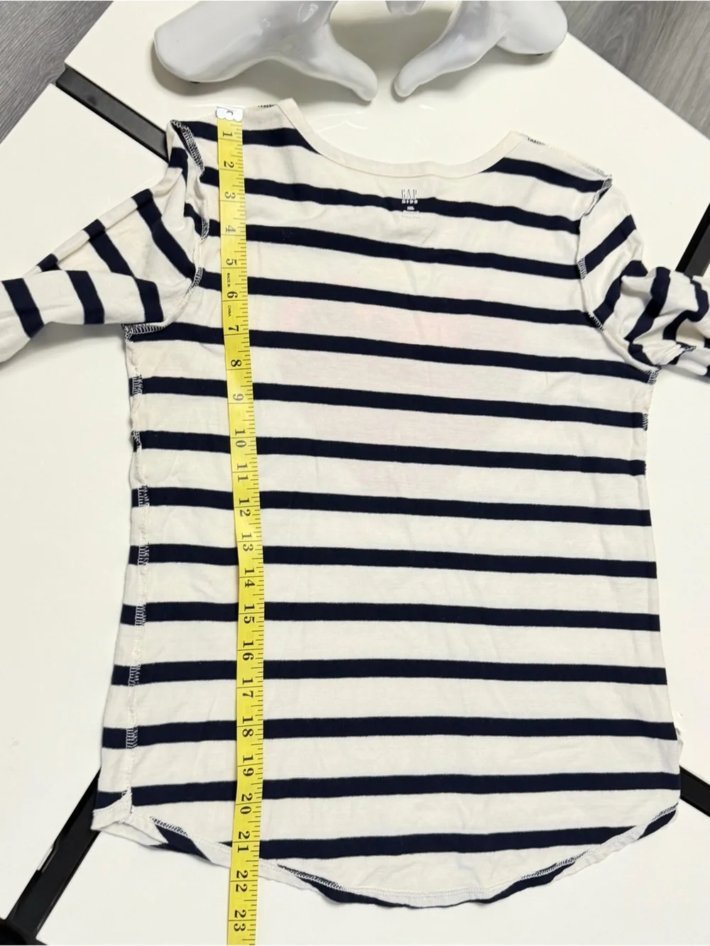 ✨ GAP Kids XXL (14-16) Striped Reversible Sequin Heart Long Sleeve Top❤️